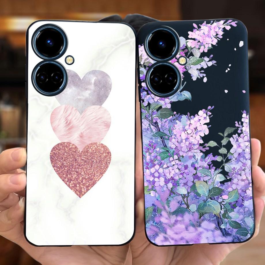 Чехол для телефона Tecno Camon 19 Pro Противоударный Мягкий ТПУ Бампер Для Camon 19 Neo Camon19 Pro 5G Силиконовый Чехол Funda Женская Мода
