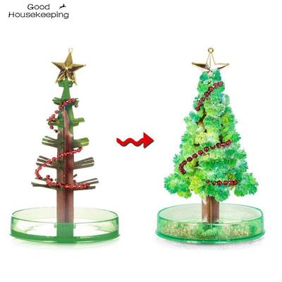 3 Типа 14см Волшебное Растущее Рождественское Дерево DIY Веселый Рождественский Подарок Игрушка для Взрослых Детей Дом Фестиваль Вечеринка Декор Реквизит Мини Дерево