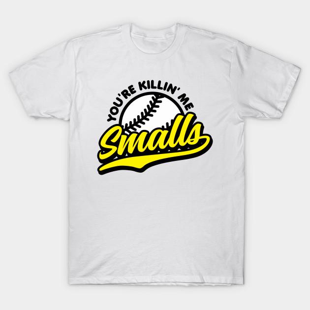 Men Black Print T-shirt You'Re Killin' Me Smalls No-Cut Transfer Paper Print Cotton Tshirt