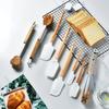 Cooking Kitchen Tongs Food BBQ Tool Salad Bacon Steak Bread Cake Wooden Thickened Cute Shape Home Home Kitchen Utensil