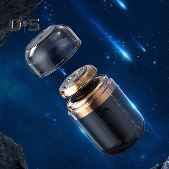 Мини-бритва Capsule 2-в-1 с электробритвой и триммером для носа, USB-зарядка, водонепроницаемый, для влажной и сухой бритья, портативный, для путешествий, для мужчин, для удаления волос на бороде
