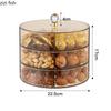 Plastic Fruit Trays Multi Grid Nuts Dried Fruit Storage Trays with Lids Sugar Boxes Household Snack Candy Containers Decoration