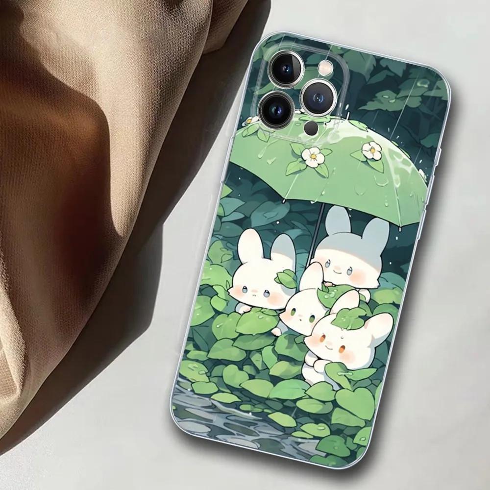 Чехол для мобильного телефона iPhone15 Pro, милые кролики и их друзья, чехол для мобильного телефона, присланные фотографии.