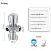 YUNENG 304 Stainless Steel Dual Outlet Angle Stop Valve