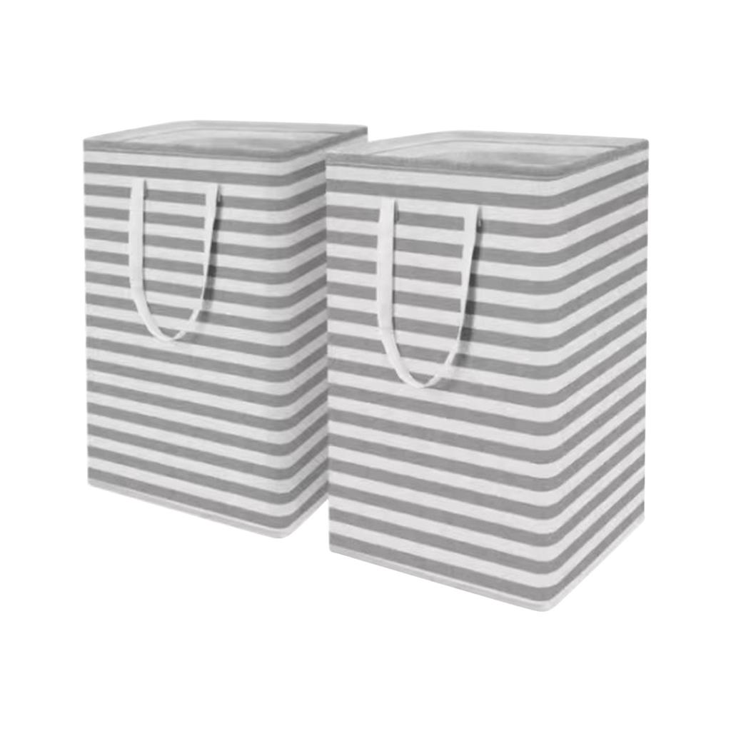 Большая сумка для белья объемом 75 л - водонепроницаемая, отдельно стоящая корзина для белья - высокая корзина для белья с удлиненными ручками для одежды и игрушек