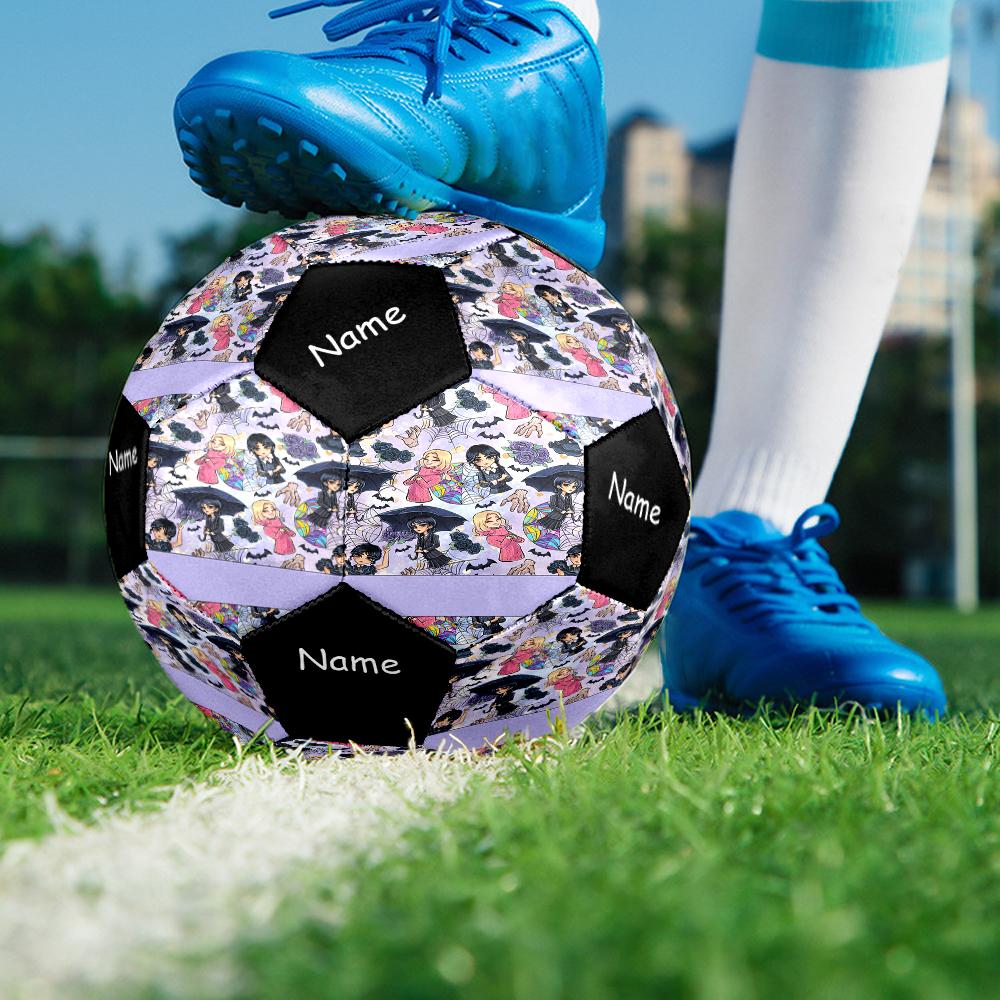 Custom Name Wednesday Theme Size 5 Soccer Ball, Suitable for Both Indoor and Outdoor Matches, a Gift Suitable for Everyone.
