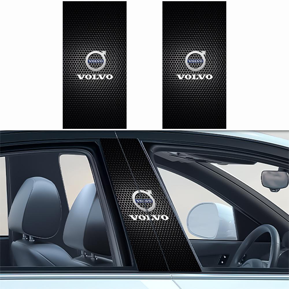 Для Volvo Rdesign AWD C30 C70 S40 S60 Центральная стойка автомобиля Наклейка Авто Стайлинг Водонепроницаемая Накладка на стойку B Декоративные Аксессуары