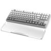 MAMBASNAKE Keyboard Wrist Rest CNC Aluminum Alloy Acrylic 87 Keys Transparent Material Smooth Surface Frosted Design Ergonomically Reducing Fatigue
