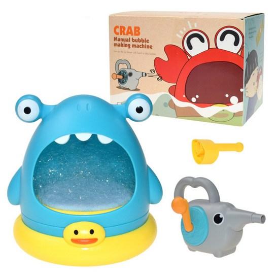 Law&J KC Certified Same-day Delivery Infant Bubble Toy Crab Shark Bath Play Water Play, Korean Bath Toys