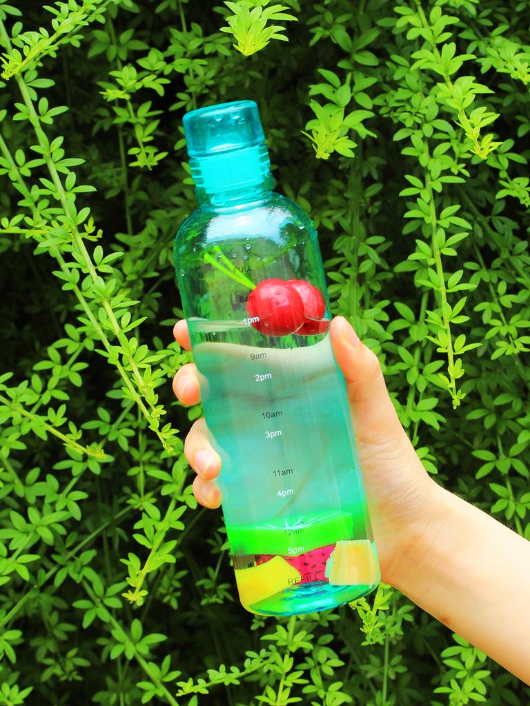 500 мл/16,9 унций прозрачная пластиковая спортивная бутылка для воды маркер времени герметичная чашка для сока молока портативная детская школьная спортивная кружка