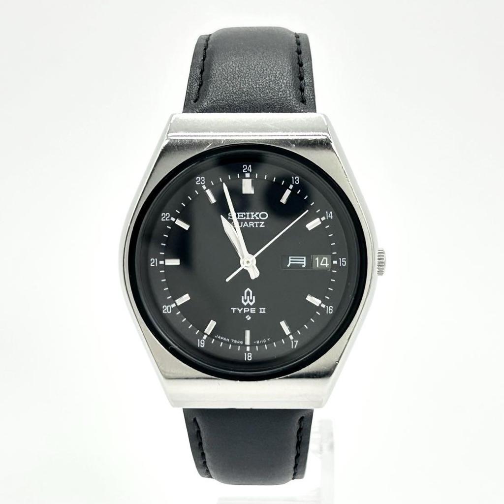 [USED] SEIKO TYPE II 7546-8090 Quartz Wristwatch