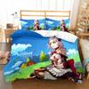 Pop Game Genshin Impact Duvet Cover Set UK Single Double Queen US Twin Full King Size Animal Bedwear