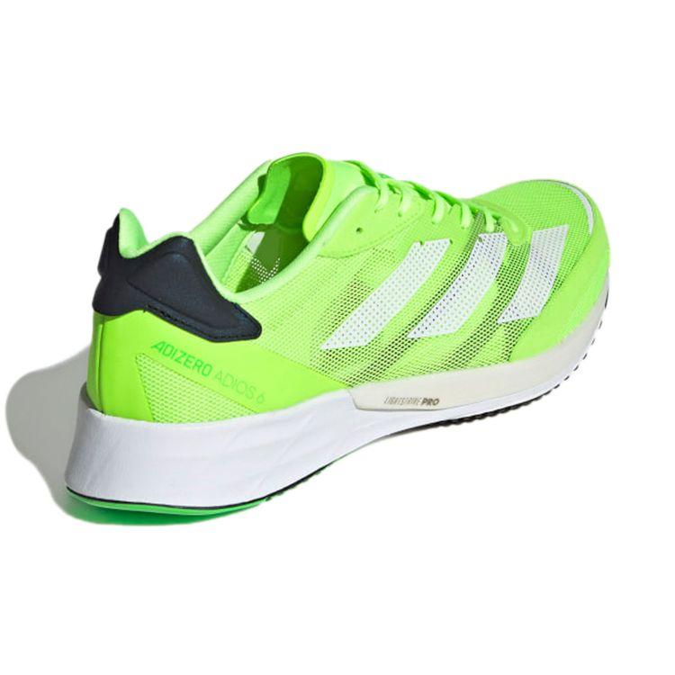 Adidas Adizero Adios 6 Signal Green Мужские кроссовки Cloud-White Core-Black FZ2494