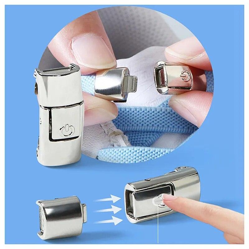 2023 шнурки с застежкой без завязок, эластичные шнурки, кроссовки 8 мм, расширенные плоские шнурки без завязок, шнурки для обуви для детей и взрослых