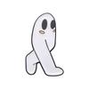 Cute And Playful White Ghost Cartoon Brooch Unisex Design Perfect For Fashion And Gifts