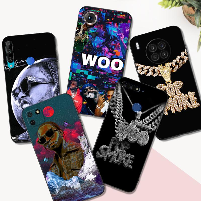 Черный чехол TPU для Huawei Honor X8 50 Lite Pro 10 lite Nova 5t 8 9 Pro 4G 5G 8i Cover Pop Smoke известный рэпер