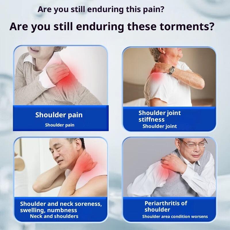 Специализированный пластырь от боли в плече и замороженного плеча - Натуральная травяная формула, Подходит для чувствительной кожи, 12 пластырей в коробке