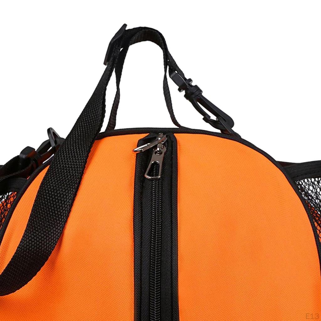 Баскетбольная сумка-тоут с регулируемым ремнем и сетчатыми карманами