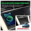 Для BYD Song PLUS EV 23 Центральный пульт управления Беспроводная зарядка Силиконовая подкладка Центральное хранение Пылезащитная подкладка Автомобильные аксессуары