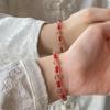 Красное Лето: Браслет из красного китайского агата и клубничного кварца - Элегантный и универсальный дизайн для прикосновения роскоши.