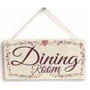 1 Piece Dining Room, 7.9x3.9 Inch Wooden Plaque, Living Room Kitchen Dining Room Decorative Sign, Beautiful Heart Lace Wall Decoration