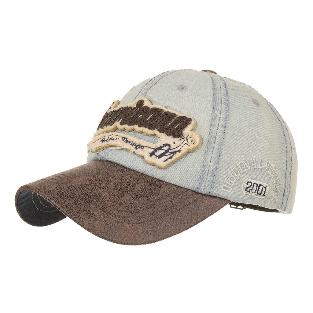 Весенне-летний новый продукт из стираного хлопка с вышитыми буквами бейсболка кепка солнцезащитная шляпа