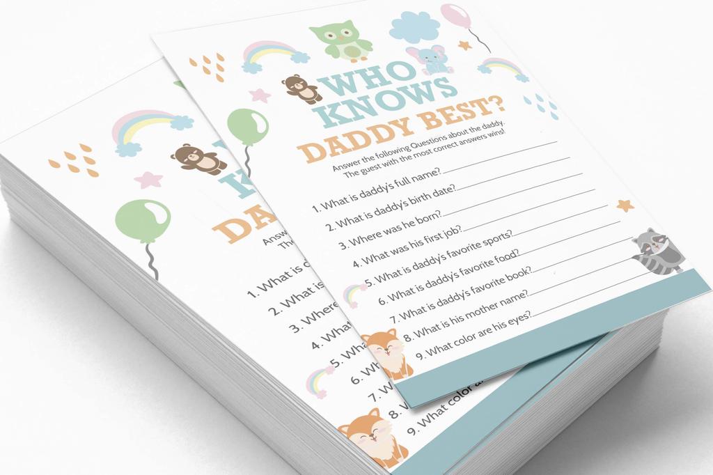 Inkdotpot Jungle Animals Baby Shower Game Set Of 50 BabyA AlphabetA ABCA Game Ita s A Boy Ita s A Girl Party