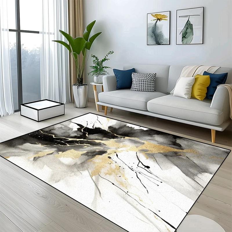 Abstract Splash Ink 3D Printed Living Room Large Area Carpet Home Decor Kids Room Bedside Carpets Non-slip Bath Rugs Sofa Mats