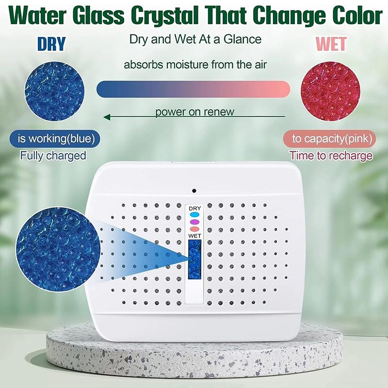 Mini Air Absorber for Bathroom Bedroom Home Clothes Closet Charging Mini Air Dryer Portable Electric Dehumidifier