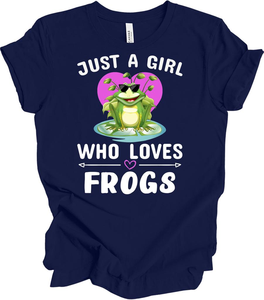 Just a Girl Who Loves Frogs Cute T-Shirt