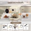 EM-04E Semi-Automatic Electric Espresso Coffee Machine 20Bar Pump Milk Frother Temperature Control ROHS Certified for Household