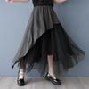 Сетка больших размеров с высокой талией винтажная пэчворк летняя повседневная свободная длинная женская юбка женская юбка