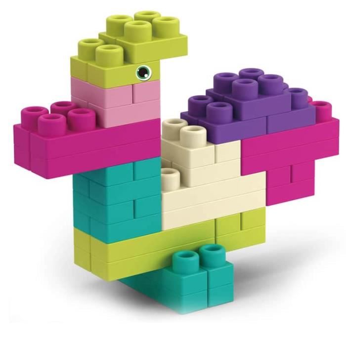 Мягкие строительные кирпичи 60 шт. Синий