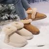 Fashion 2024 New Fashion Thick Plush Woman Snow Boots Fluffy Faux Fur Winter Ankle Boots for Women Comfortable Warm Cotton Padded Shoes