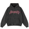 Уличная одежда Ретро-графика с буквами, черная, свободная, унисекс, толстовка Y2K