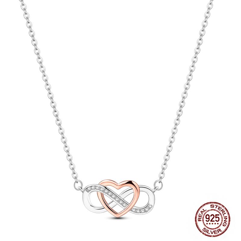 Copper Pendant Necklace Pink Heart Star Moon Firefly Plant Charm Basic Chain Necklaces Original Festival Jewelry For Women G