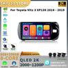 Android Для Toyota Vitz 3 XP130 2014-2019 Автомагнитола Мультимедийный проигрыватель Навигация Беспроводной CarPlay Сенсорный головной блок Экран Стерео