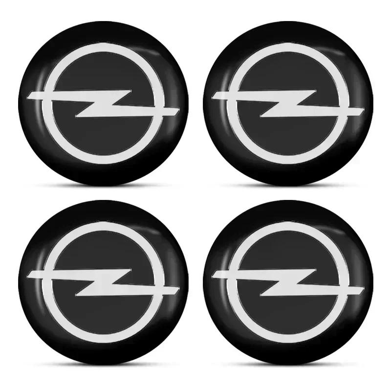 4pc Metal Car Wheel Stickers Wheel Center Sticker rescue tools For Opel Ampera Corsa Astra Crossland Crossland-X Mokka Cascada