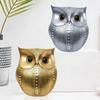 Modern Classy Lucky Owl Combo Resin Art Figure Showpiece (Pack of 2, Golden and Silver)