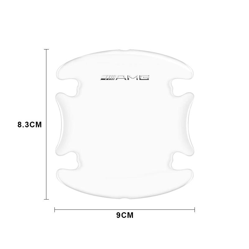 AABDB1 Door Handle Protective Film with Car Door Sill Protector Stickers For Mercedes Benz C400 C450 C160 C180 C200 C220 C250 C300