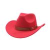 European, American and Western Denim Hats Men's Riding Hats Outdoor Belt Accessories Travel Bent-brimmed Wool Top Hat