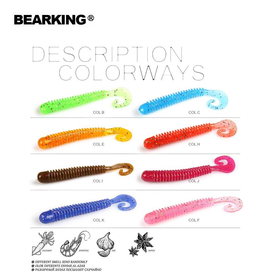 BEARKING Рыболовная приманка 45 мм 0,8 г 30 шт./пакет G Tail Мягкие приманки Рыболовный воблер Приманка для окуня Искусственная рыбалка Мягкая приманка