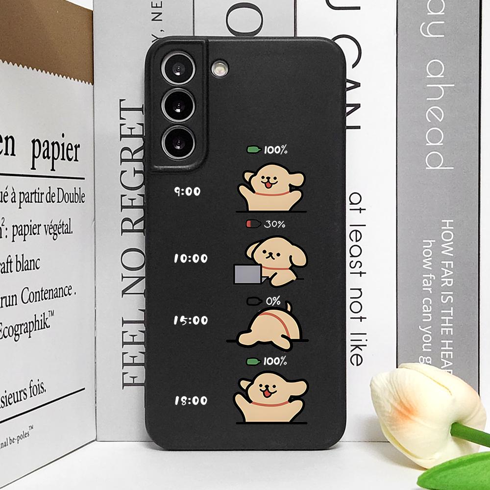 Забавный чехол для телефона с изображением пары собак для Samsung Galaxy S25 Plus S21 FE S22 S23 S24 Ultra Ударопрочный Мягкий чехол Парные Fundas Skin