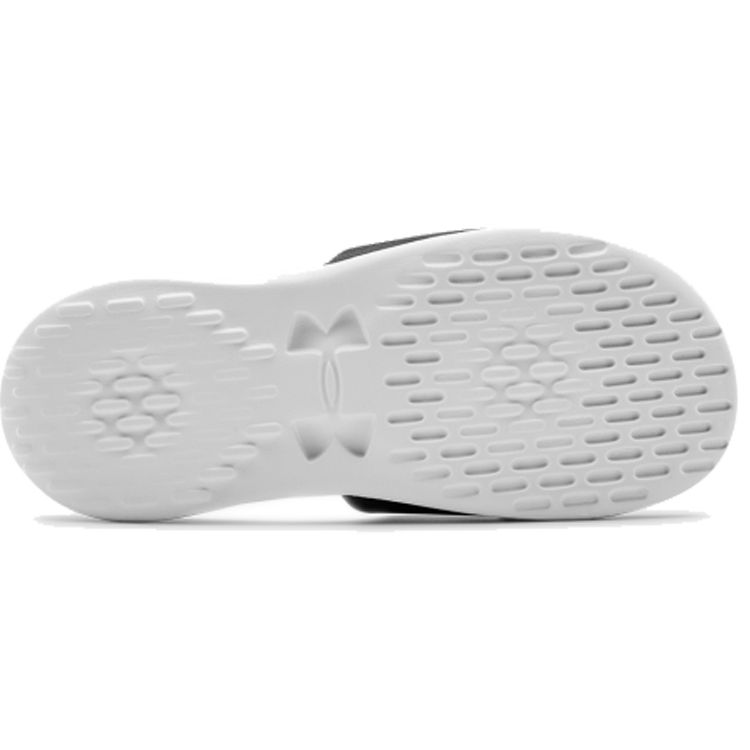 Under Armour Playmaker Fixed Strap Comfortable Versatile Rubber Sole Slide Sandals Women Sandals Black Orange 3000063-104