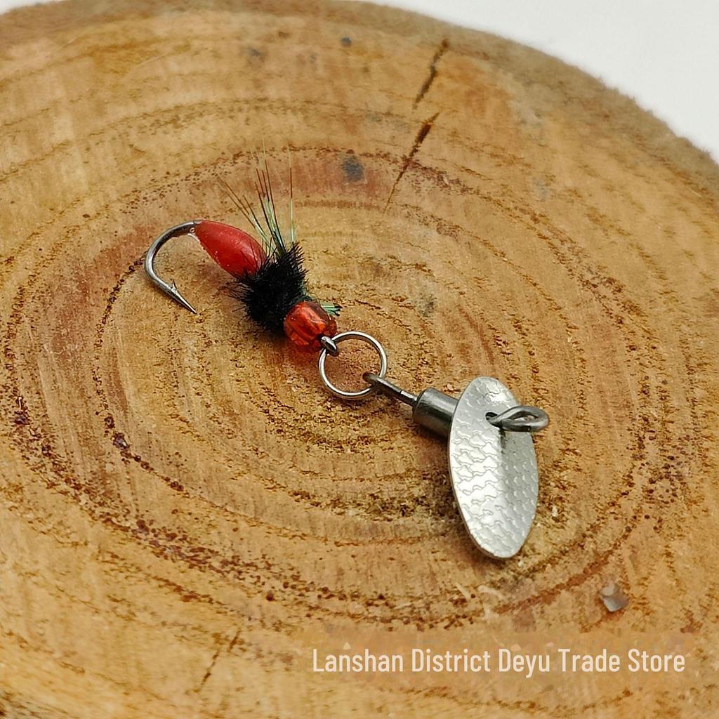 Colorful Wing Fly Hook with Melon Seeds Sequins Luminous Lure