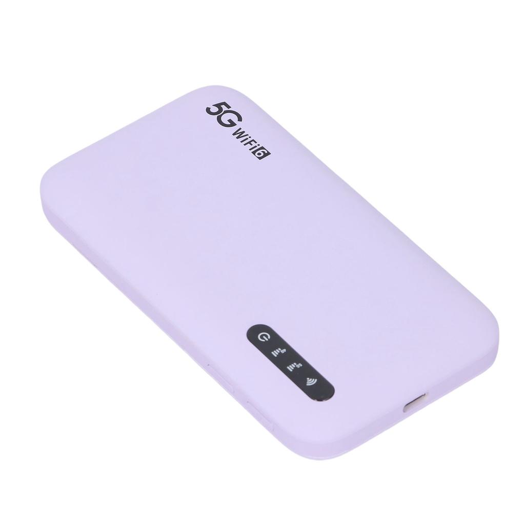 5G Mobile Hotspot WiFi6 Travel High Speed WiFi Hotspot Router with Nano SIM Card Slot Support 16 Devices 6100mAh