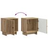 Nightstand Set of 2 Artisan Oak Finish 43 x 34.5 x 50 cm Engineered Wood