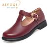 Fashion AIYUQI Women Shoes Genuine Leather 2025 Fall New Big Size 41 42 43 Ladies Casual Shoes British Style Women Shoes