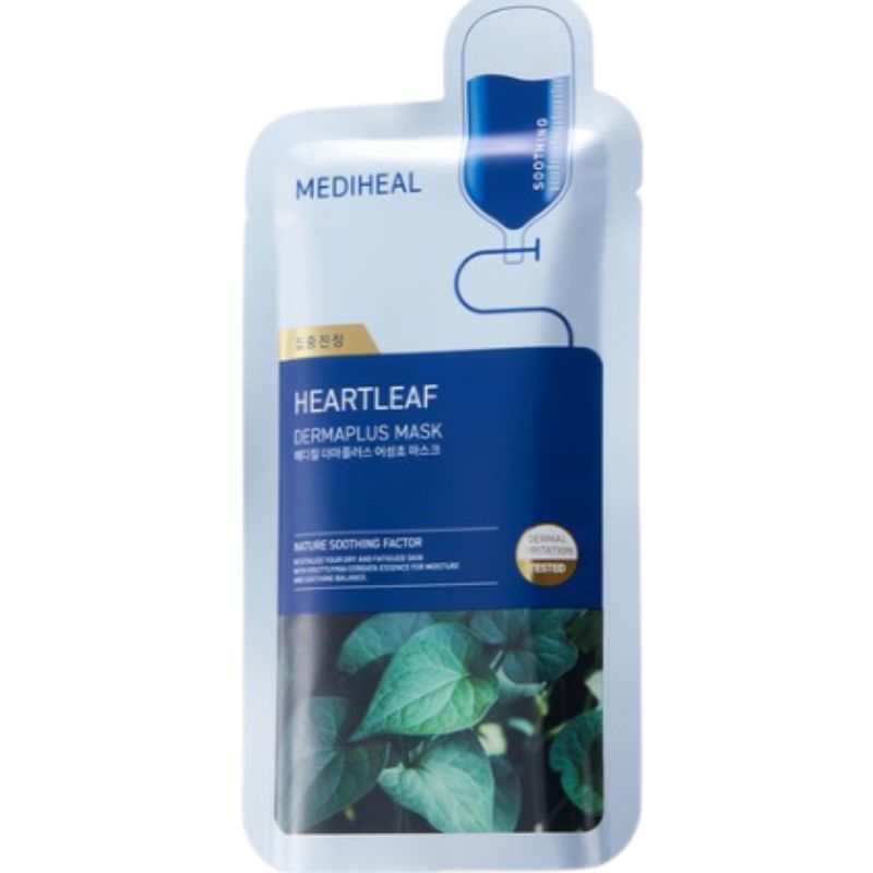 Mediheal Маска Derma Plus с центеллой азиатской Успокаивающая & Снимающая раздражение 22 мл x20
