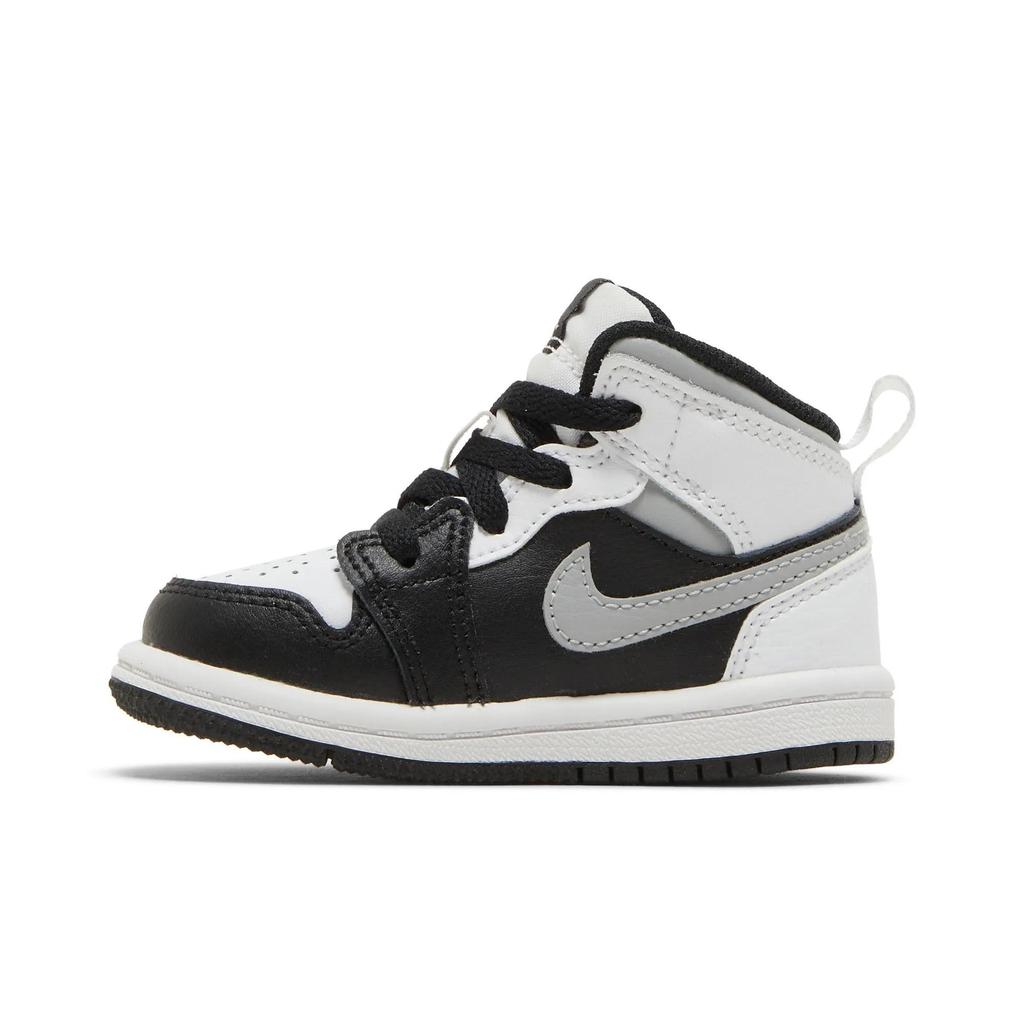 Air Jordan 1 Mid Toddler 'White Shadow' (Unisex) Black / White / Light Smoke Grey Toddler Shoes 640735 073
